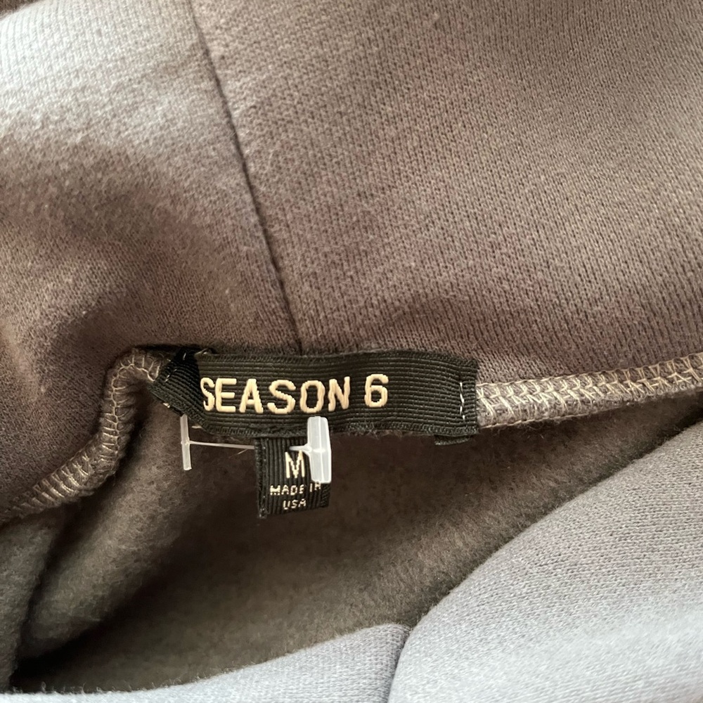 YEEZY SEASON 6 HOODIE BOXY GREY